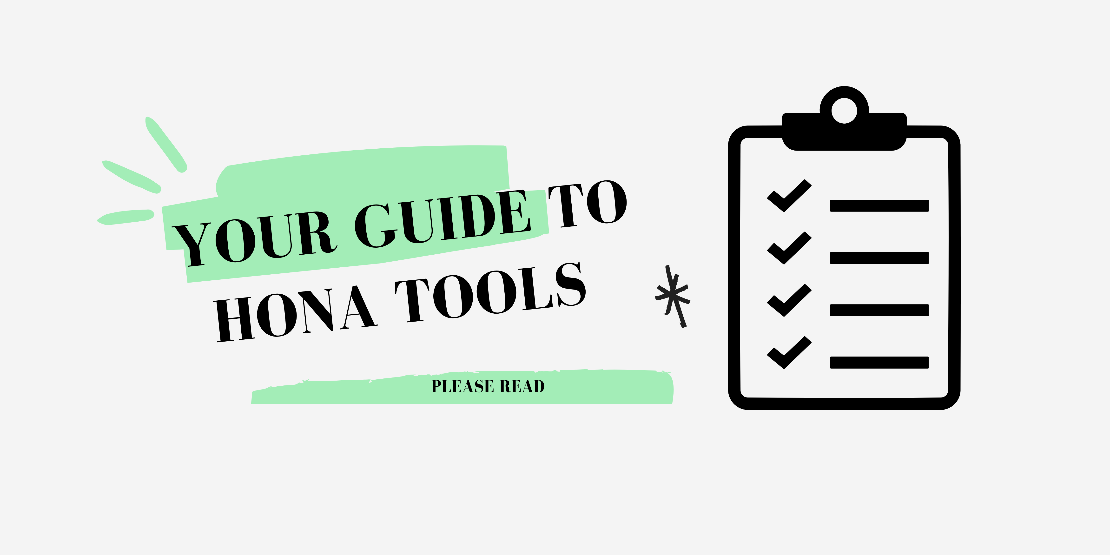 Your guide to HONA tools