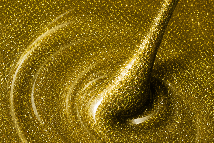 HEMA Free Glitter Gold Detail Paint Gel