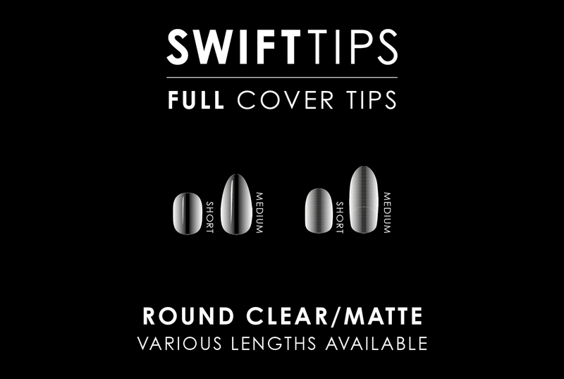 Round Full Cover Extension Tips